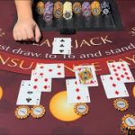 BLACKJACK $250,000 BUY IN! INSANE $100,000 DOUBLE DOWN BET!