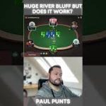 Huge River Bluff but does it work? #pokerstrategy #twitchpoker #short