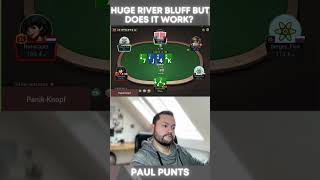 Huge River Bluff but does it work? #pokerstrategy #twitchpoker #short
