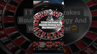 I Tried Out Drakes Roulette Strategy… And Won Massive! #roulette #drake #bigwin