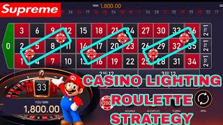 CASINO LIGHTING ROULETTE STRATEGY | HOW TO WIN CASINO ROULETTE| DAILY 5K WIN CASINO ROULETTE| INDIAN