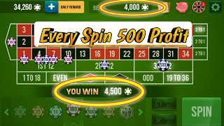 Every Spin 500 Profit 🌹🌹 || Roulette Strategy To Win || Roulette