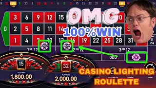 CASINO LIGHTING ROULETTE STRATEGY AND TRICKS| TODAY BIG WIN CASINO ROULETTE| DAILY EARNING GAME 🎮🎯|