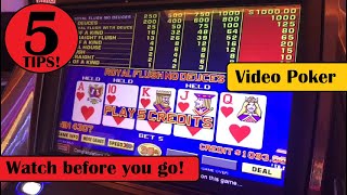 Video Poker: 5 Quick Tips For Your Next Casino Visit