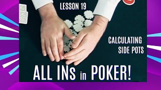 Handling All In #Poker Bets and Calculating Side Pots | SuperDealer Lesson 19