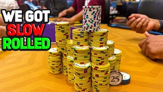 We Get SLOW ROLLED…. TWICE! C2B Poker Vlog 160