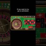 NUMBER 1 ROULETTE STRATEGY WHERE YOU CAN QUICKLY WIN MONEY