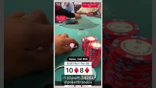 810 s – hustler casino – #pokerbrandon #poker #povpoker #aa #kk #pokerstrategy #qq #jj #poker