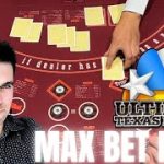 🔵ULTIMATE TEXAS HOLD EM! 💥DEALER GOT WHAT!? 📢NEW VIDEO DAILY!