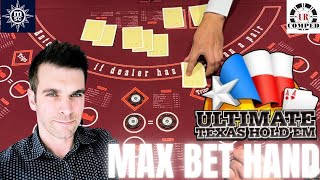 🔵ULTIMATE TEXAS HOLD EM! 💥DEALER GOT WHAT!? 📢NEW VIDEO DAILY!
