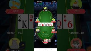 WinZo poker game play with tips and tricks..