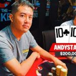 @Andystackspoker and JESSE SILVA in $60K and $100K POTS BACK TO BACK ♠ Live at the Bike!