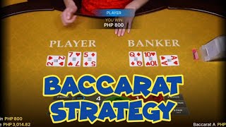 BACCARAT SESSION: 1000 PESOS PROFIT | BACCARAT STRATEGY