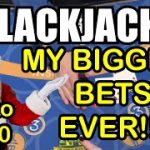 Blackjack in Las Vegas! It’s a Christmas Miracle! EPIC WINNING session with my biggest bets ever!!