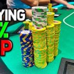 DRUNK PLAYER KEEPS GIVING ME MONEY! Playin EVERY HAND! C2B Poker Vlog Ep. 162