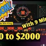 $500 to $2000 Biggest Winning Roulette Strategy System | Roulette Strategy