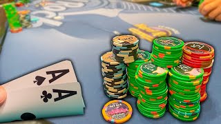 GIVING AWAY every pot I WIN to the dealer!! Special Christmas Episode! Poker Vlog #158