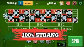100% Strang Strategy 🌹🌹 || Roulette Strategy To Win || Roulette Tricks