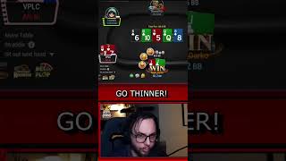 Is this THIN ENOUGH? #ggpoker #pokerstrategy #shorts #poker