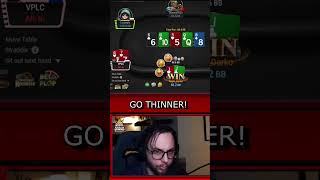 Is this THIN ENOUGH? #ggpoker #pokerstrategy #shorts #poker