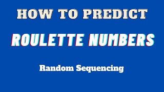 Roulette number predictions