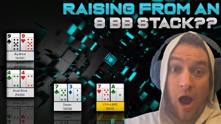 Poker Strategy – Raising off of an 8 big blind stack