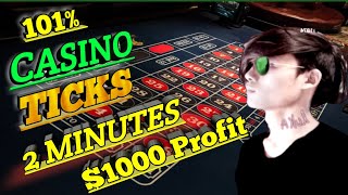 2 minutes $1000 Profit || Roulette Strategy  To Win || Roulette
