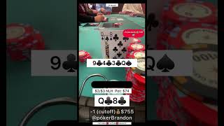 Q8 s – reverse exploit – #pokerbrandon #poker #povpoker #aa #kk #pokerstrategy #qq #jj #bluff #flop