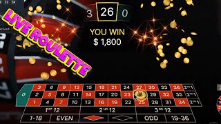 HOW TO WIN AT ROULETTE WITH A LIVE DEALER  #Shorts #Casinogame