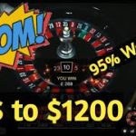 177$ to $1200 Biggest Win System Roulette Strategy | 95% Working Number Tracking