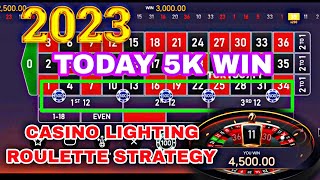 CASINO LIGHTING ROULETTE STRATEGY | DAILY WINNING | ONLINE EARNING GAME | TODAY 5K WIN INDIAN CASINO