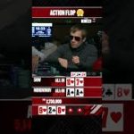 Straight Flush Draw VS ACES in SICK HAND 😮‍💨 #ActionFlop #KalidouSow