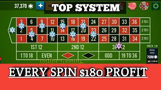 Roulette Top System Every Spin $180 Profit || Roulette Strategy To Win || Roulette Tricks