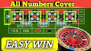 🌹Easy Win All Numbers Cover Roulette 🌹🤨 || Roulette Strategy To Win || Roulette Tricks