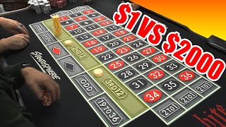 $1 VS $2000 Roulette Strategy