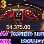 CASINO LIGHTING ROULETTE STRATEGY | HOW TO ONLINE EARNING GAME | TODAY BIG WIN CASINO ROULETTE 2023