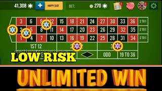 LOW RISK UNLIMITED WIN STRATEGY 🌹🌹 || Roulette Strategy To Win || Roulette Tricks