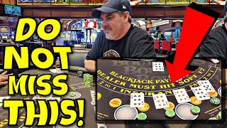 BLACKJACK – My Wife Freaks Out Over This Session at the Casino!!!