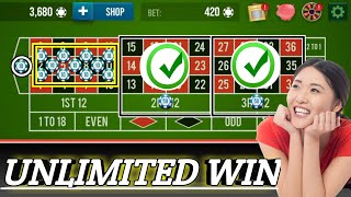 UNLIMITED WIN 😮😮 || Roulette Strategy To Win || Roulette Tricks