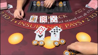 Blackjack | $150,000 Buy In | EPIC HIGH LIMIT ROOM SESSION! LARGE RISKY BETS & SPLITTING ACES!