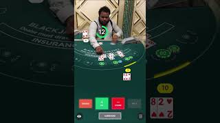 This dealer does it again 🔥 love him! #casino #kumbaracasino #blackjack