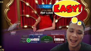 BACCARAT SESSION | EASY WIN WITH ESKALERA 3 WINS ONLY