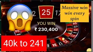 Massive winning 💯🤑💯 | #roulette #king | How to play roulette