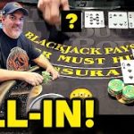 ❗Big All-In BLACKJACK Hand at the Casino