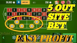 5 Outside Bet Easy Profit 🌹|| Roulette Strategy To Win 🤔 || Roulette Tricks 🌷