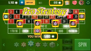 PRO STRATEGY 💪 || Roulette Strategy To Win🌹 || Roulette Tricks