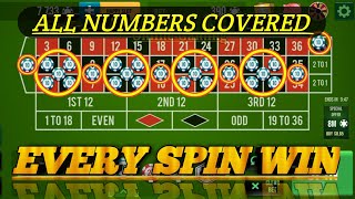 EVERY SPIN WIN 🌹🌹|| Roulette Strategy To Win 🌷 || Roulette Tricks