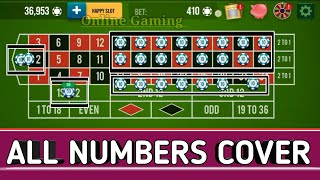 All Numbers Cover Roulette 🌹 || Roulette Strategy To Win 🌷|| Roulette Tricks 🤔