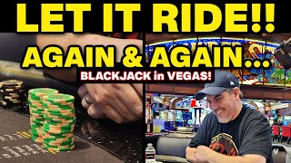 Blackjack • Should You Triple Your Bets & Let it Ride When You’re Losing?  I DID!!!!!