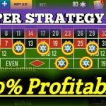 100% Profitable 🌹Super Strategy || Roulette Strategy To Win || Roulette Tricks